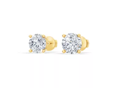 Lab Diamond Guardian Back Earrings (3 ct. tw.)