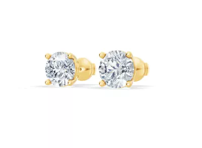 Lab Diamond Guardian Back Earrings (4.00 ct. tw.)