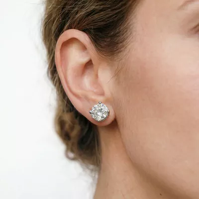 Lab Diamond Guardian Back Earrings (6 ct. tw.)