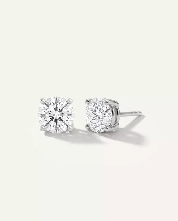 Diamond Earrings Lab Diamond Guardian Back earrings (3 ct. tw.)