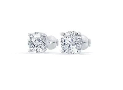 Lab Diamond Guardian Back Earrings (4.00 ct. tw.)