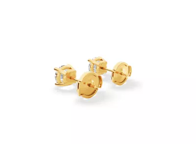 Lab Diamond Guardian Back Earrings (1.00 ct. tw.)