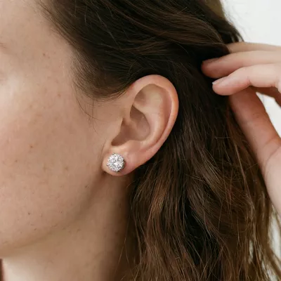 Lab Diamond Guardian Back Earrings (5 ct. tw.)