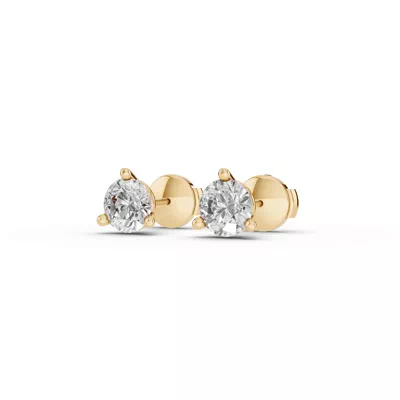 Three-Prong Martini Lab Diamond Guardian Back Earrings (1.50 ct. tw.)