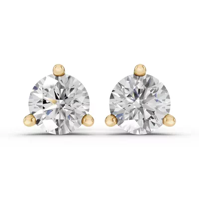 Three-Prong Martini Lab Diamond Guardian Back Earrings (6 ct. tw.)