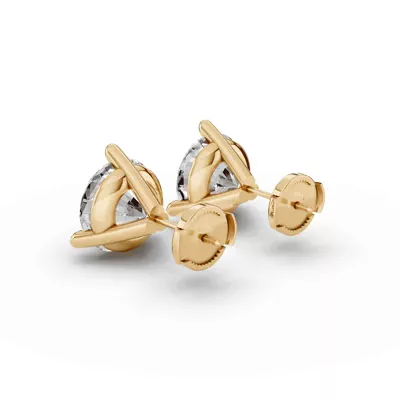 Three-Prong Martini Lab Diamond Guardian Back Earrings (6 ct. tw.)