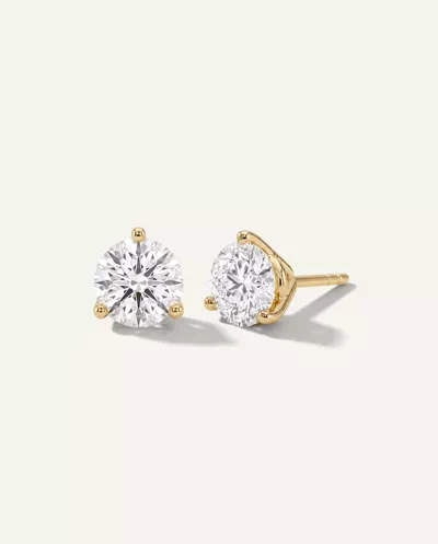 Three-Prong Martini Lab Diamond Guardian Back Earrings (3 ct. tw.)
