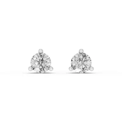 Three-Prong Martini Lab Diamond Guardian Back Earrings (1.50 ct. tw.)