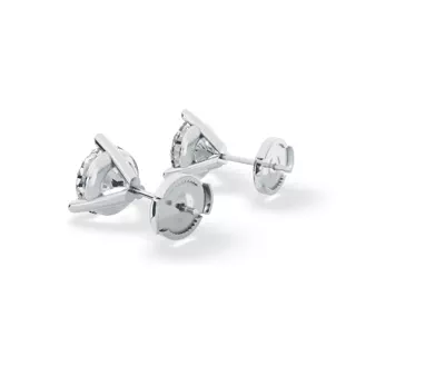 Three-Prong Martini Lab Diamond Guardian Back Earrings (3 ct. tw.)