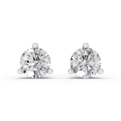 Three-Prong Martini Lab Diamond Guardian Back Earrings (5 ct. tw.)
