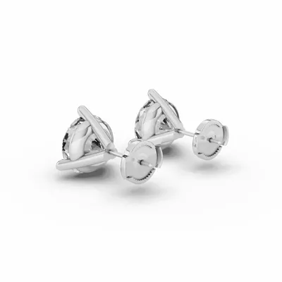 Three-Prong Martini Lab Diamond Guardian Back Earrings (5 ct. tw.)