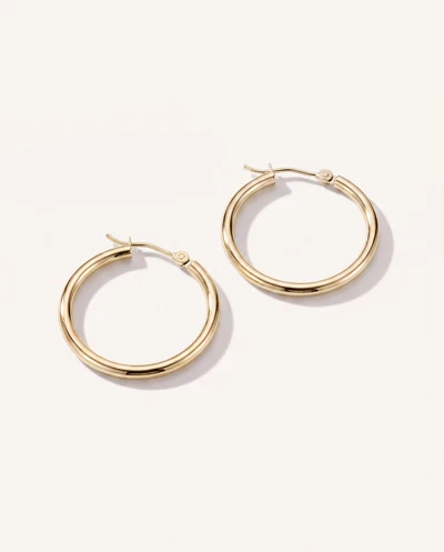 Classic Polished Gold Hoops (25mm)
