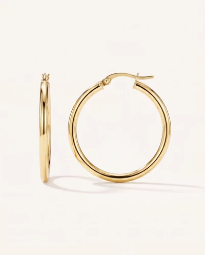 Classic Polished Gold Hoops (30mm)