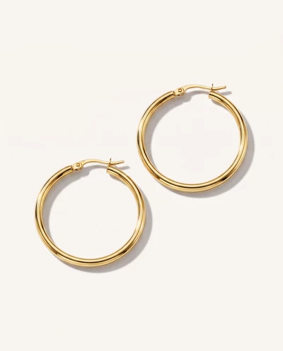 Classic Polished Gold Hoops (30mm)