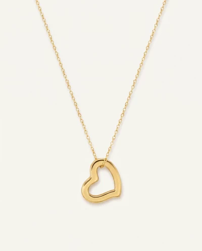 Open Heart Gold Pendant Necklace
