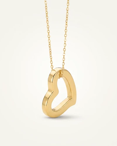 Open Heart Gold Pendant Necklace