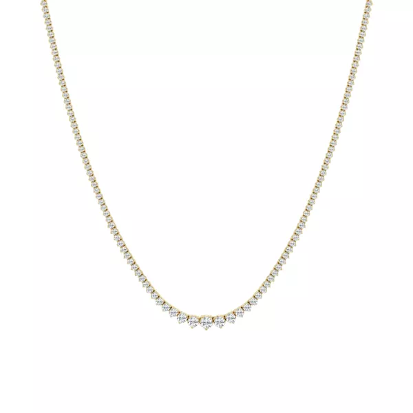 Round Lab Diamond Graduated Riviera Necklace (4 ct. tw.)