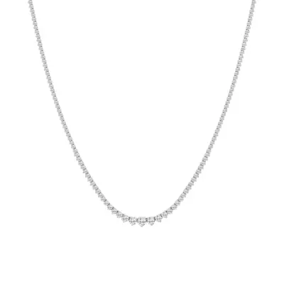 Round Lab Diamond Graduated Riviera Necklace (4 ct. tw.)