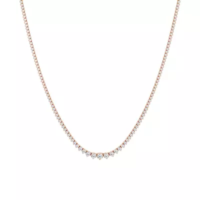 Round Lab Diamond Graduated Riviera Necklace (5 ct. tw.)