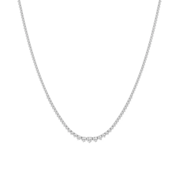 Round Lab Diamond Graduated Riviera Necklace (5 ct. tw.)