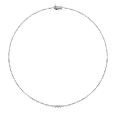 Round Lab Diamond Graduated Riviera Necklace (5 ct. tw.)