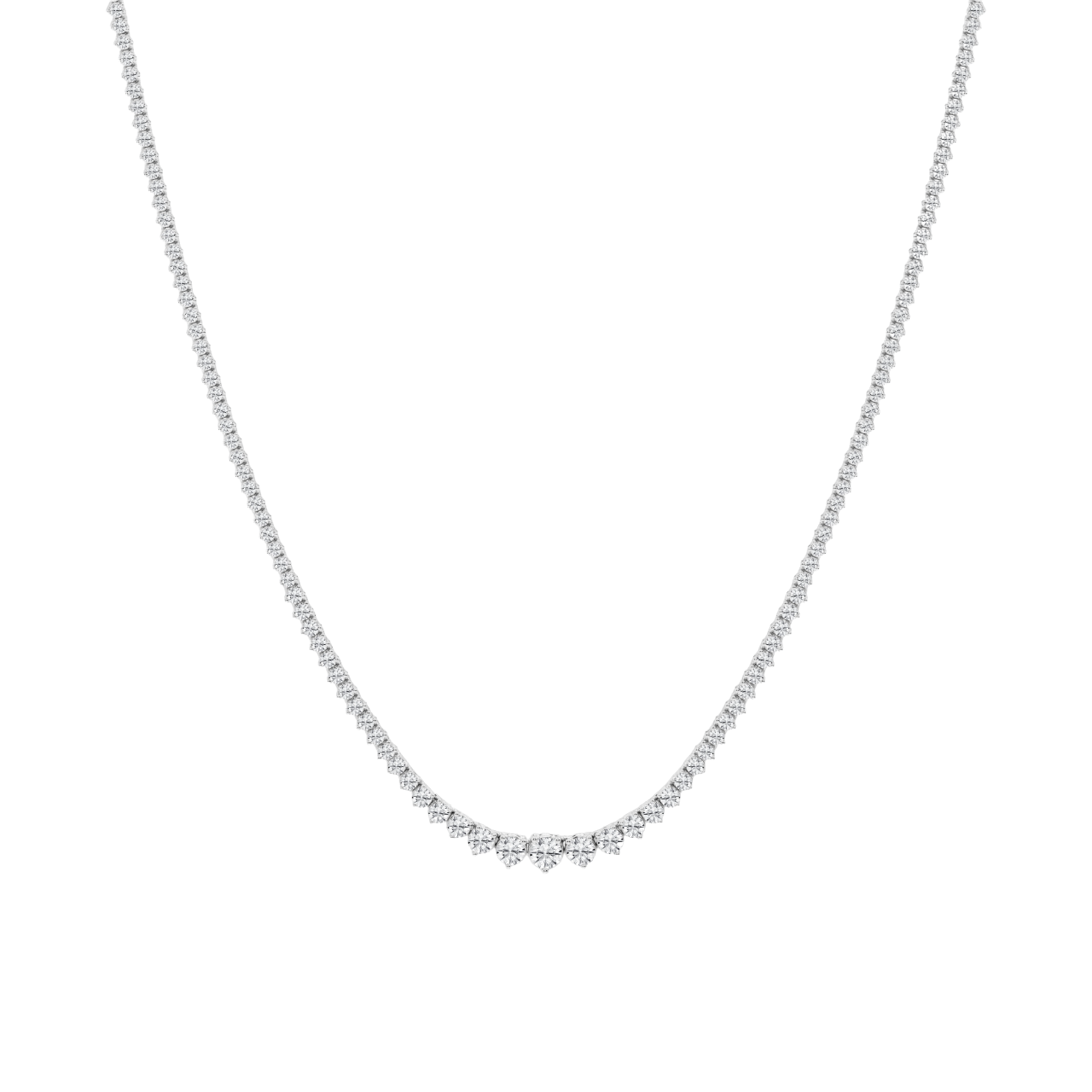 Round Lab Diamond Graduated Riviera Necklace (5 ct. tw.)