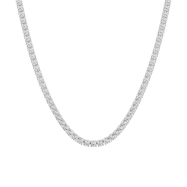 Round Lab Diamond Four Prong Tennis Necklace (24 1/4 ct. tw.)