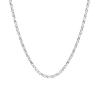 Round Lab Diamond Four Prong Tennis Necklace (15 1/4 ct. tw.)