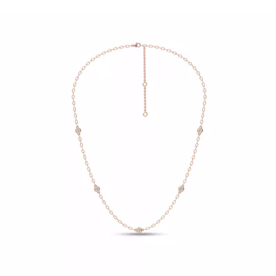 Garelle Diamond Station Necklace