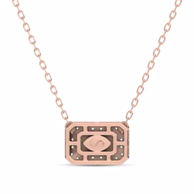 Sequin Frame Marquise Lab Diamond Necklace by Christian Siriano