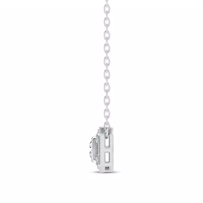 Sequin Frame Marquise Lab Diamond Necklace by Christian Siriano