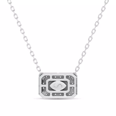Sequin Frame Marquise Lab Diamond Necklace by Christian Siriano