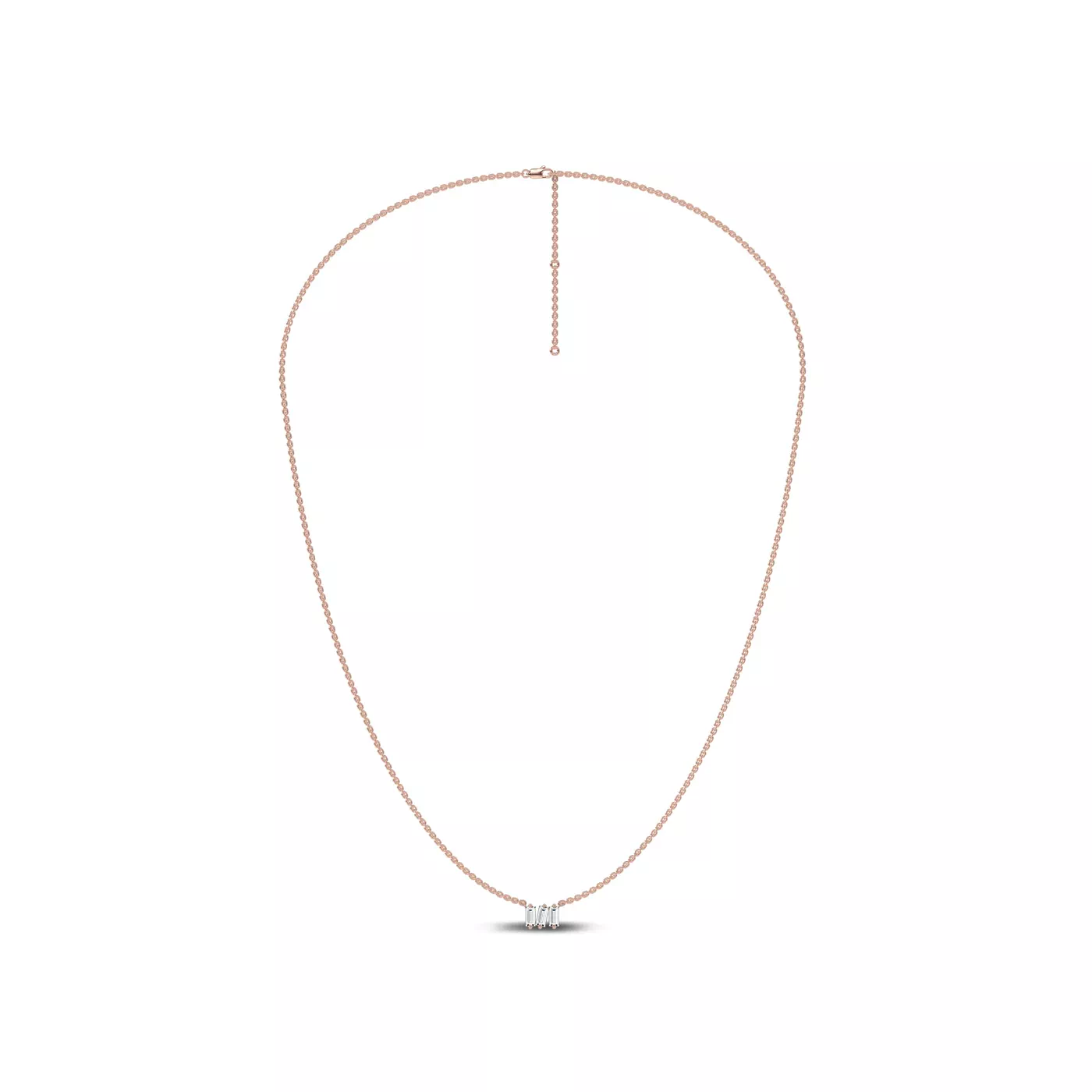Diamond-First Design 14K Rose Gold Engagement Ring