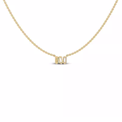 Staccato Baguette Lab Diamond Necklace by Christian Siriano
