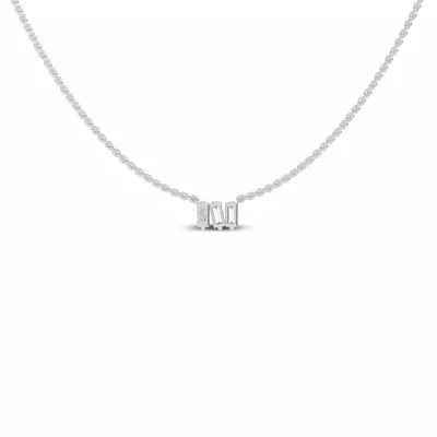 Staccato Baguette Lab Diamond Necklace by Christian Siriano