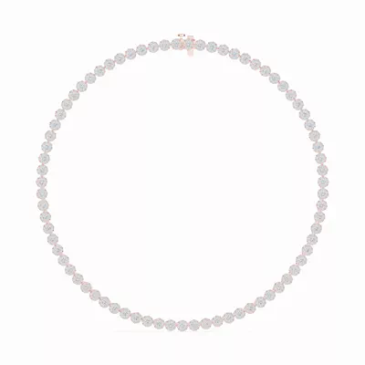 Double Halo Diamond Necklace (10 ct. tw.)