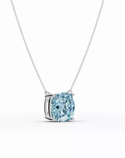 Cushion Sky Blue Topaz Necklace
