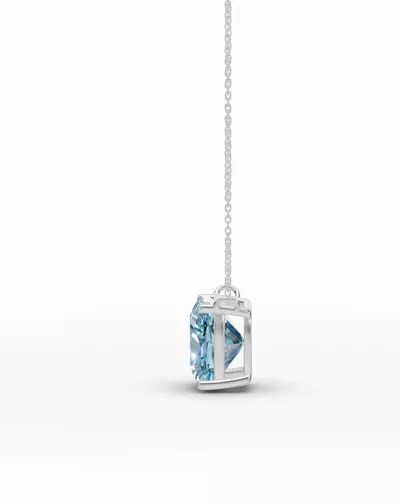Cushion Sky Blue Topaz Necklace