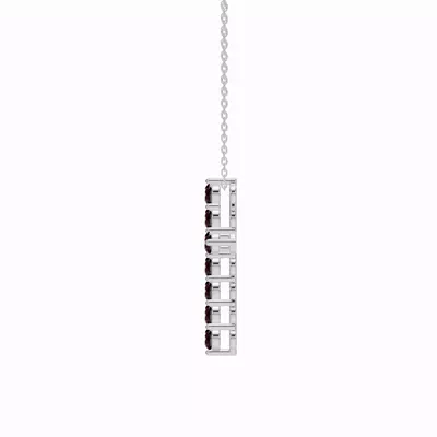 Garnet Cross Necklace