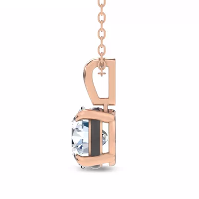 Midnight Halo Round Lab Pendant (2 ct. tw.) by Christian Siriano