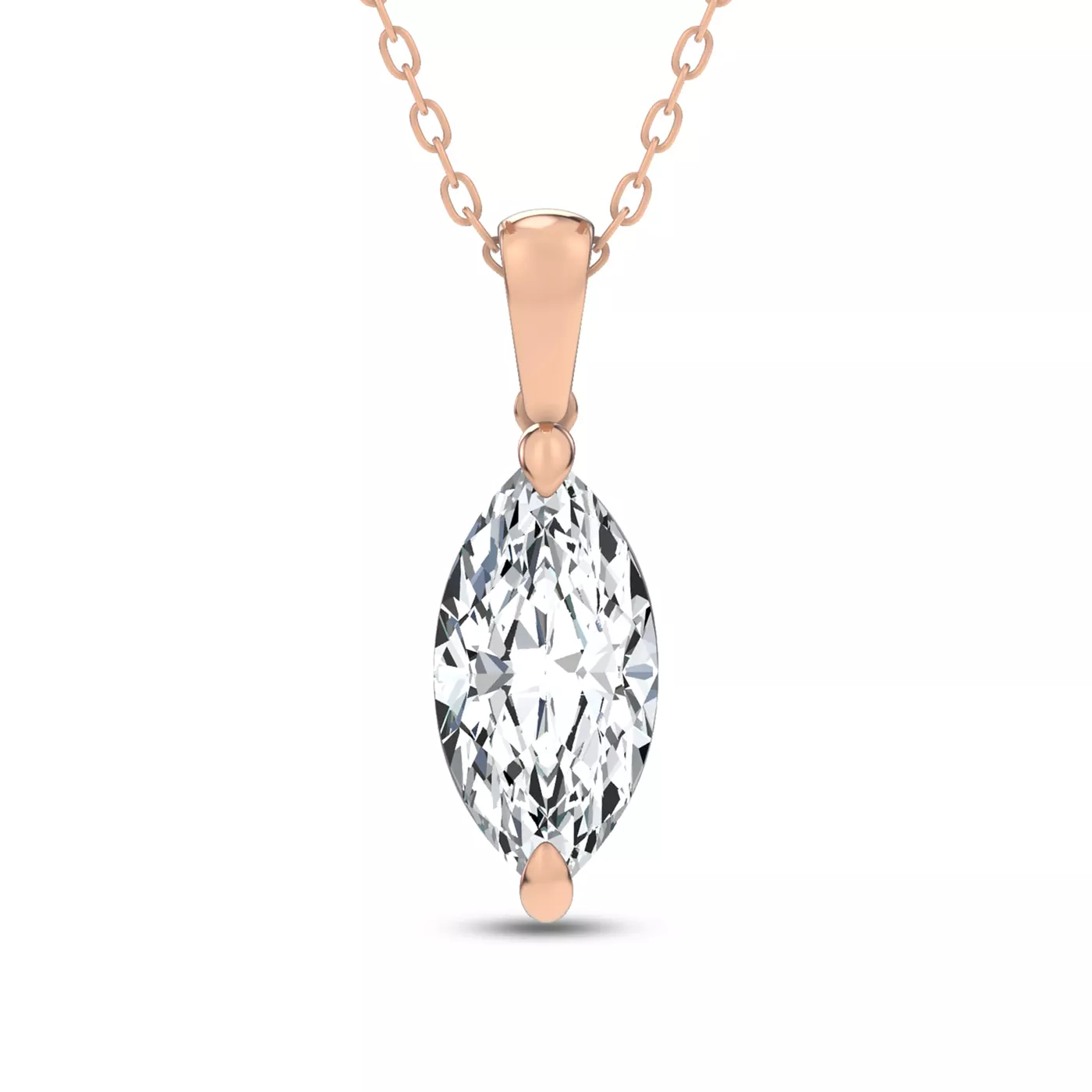 Halo Amplification 14K Rose Gold Engagement Ring