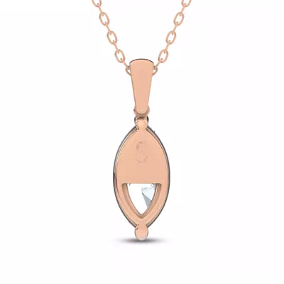 Midnight Halo Marquise Lab Pendant (2 ct. tw.) by Christian Siriano