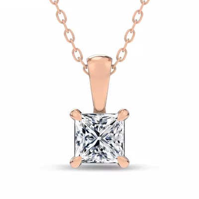 Midnight Halo Princess Lab Pendant (2 ct. tw.) by Christian Siriano