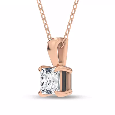 Midnight Halo Princess Lab Pendant (2 ct. tw.) by Christian Siriano
