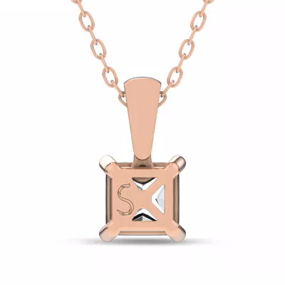 Midnight Halo Princess Lab Pendant (2 ct. tw.) by Christian Siriano