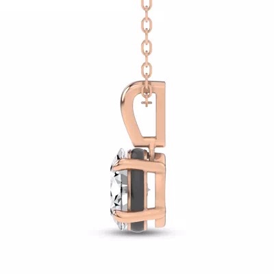Midnight Halo Oval Lab Pendant (1 ct. tw.) by Christian Siriano