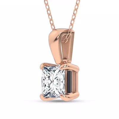 Midnight Halo Princess Lab Pendant (1 ct. tw.) by Christian Siriano