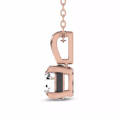 Midnight Halo Round Lab Pendant (1 ct. tw.) by Christian Siriano
