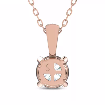 Midnight Halo Round Lab Pendant (1 ct. tw.) by Christian Siriano