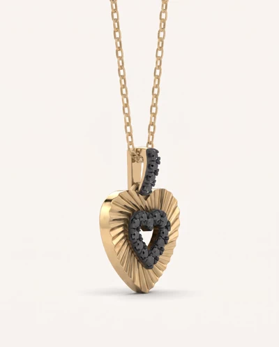 Midnight Noir Radiant Heart Necklace By Christian Siriano